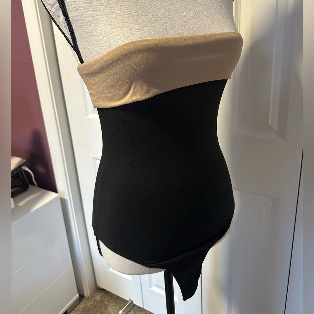 Sexy Black Stretchy Sleeveless Tube Top Bodysuit / Size Small NWOT - Picture 7 of 14